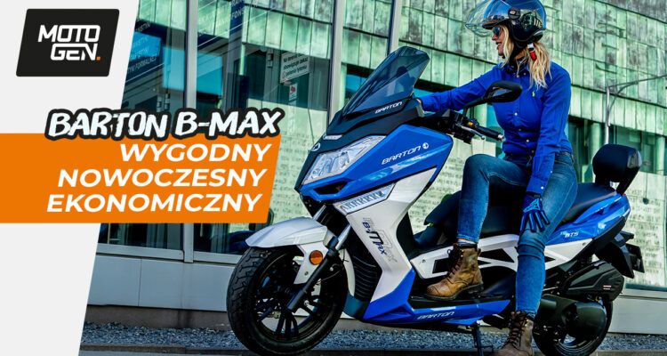 BARTON B-MAX 125 - economical, comfortable, modern scooter for the B category