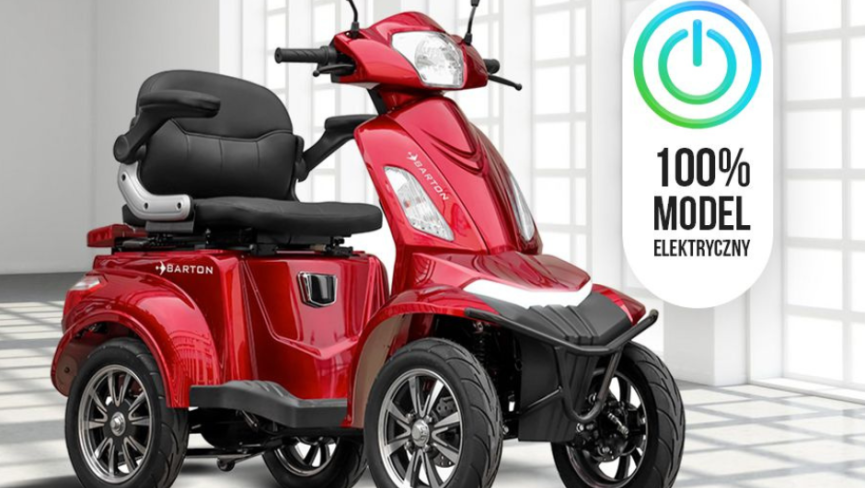 Elektryczny skuter 4-kołowy dla seniorów i niepełnosprawnych – Barton Quatro lepszy niż wózek!
